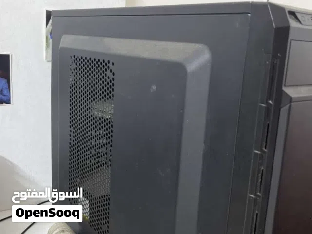 Pc المواصفات i5 6600 Rx580 Ram:8 ddr4 SSd:1t Hdd:1t البورد :h110 Powr :400 Fan:4