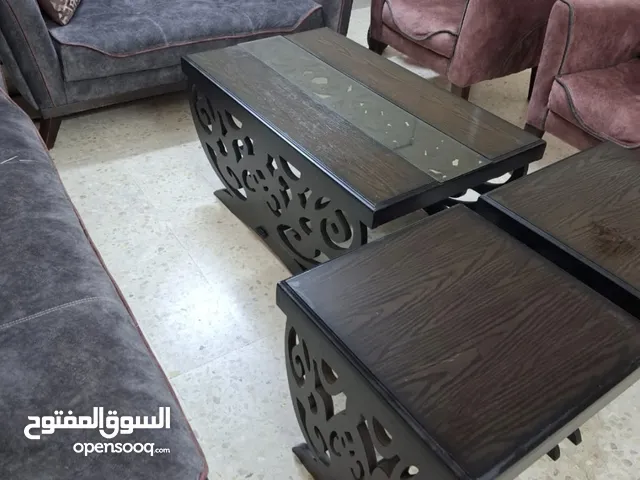 كنب فاخر 7 مقاعد خشب زان بسعر حرق