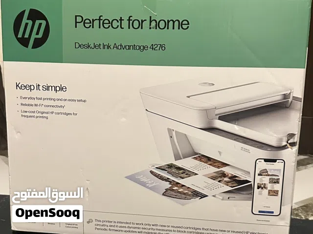 طابعة HP DeskJet 4276 جديدة بالكرتون – واي فاي – سعر ممتاز