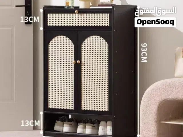 خزانة البامبو الدفتبن مع رف • مقاس 93 * 59 *31 سم • جودة عالية جداً • ألوان جميلة ومناسبة لجميع