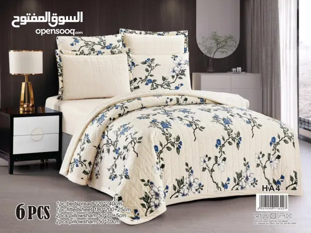 *لحاف_مضغوط(6قطع) وجهين ثقيل ، يتميز بحشوة داخلية فاخرة*