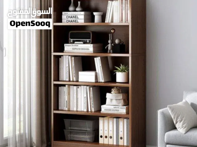 مكتبة خشب رفوف، توصيل مجاني