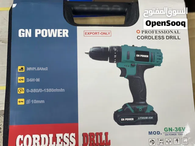 دريل يعمل بالبطارية من شركة GN POWER مع نظام المطرقة لسهولة ثقب الجدار