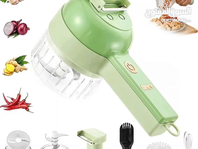 Coupe légumes électrique Batterie 4en1 +Brosse Chargement USB