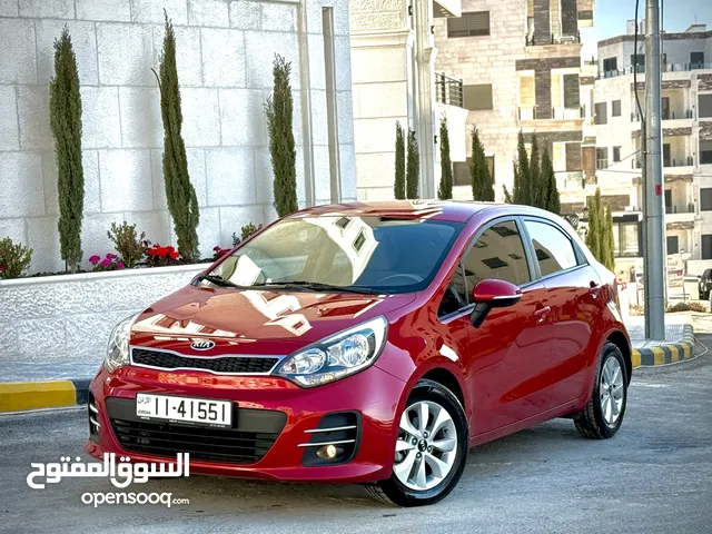 كيا ريو موديل 2016 وارد الشركة ممشى قليل 60 الف كم بحالة الوكالة مالك واحد