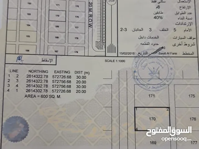 Residential Land for Sale in Al Batinah Barka