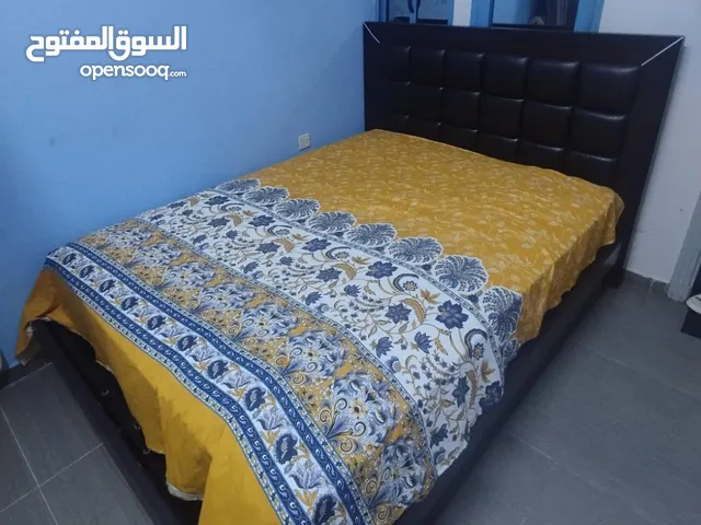 Hydraulic Bed with Mattress (Slightly Used) and side tables