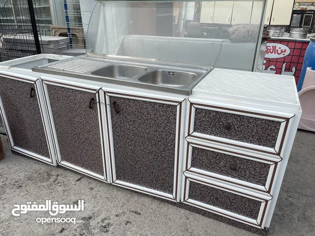 مطبخ المنيوم ارضي قياس 225 مع مجلا عينتين مجلى المنيوم ارضي مطبخ ارضي