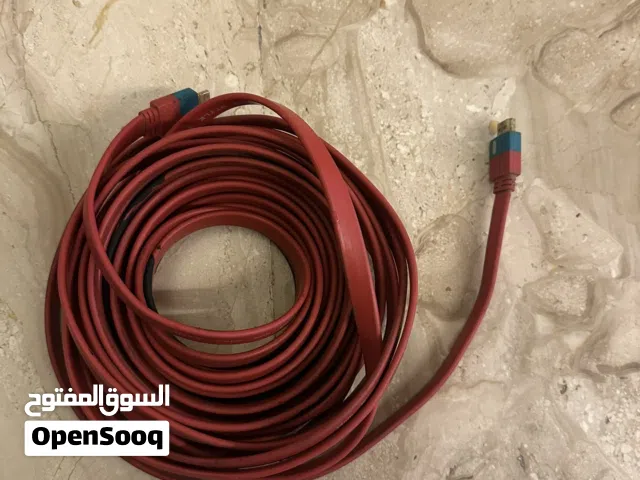 سلك HDMI طويل 10 متر ممتاز (High Speed) بحالة ممتازة - لون أحمر