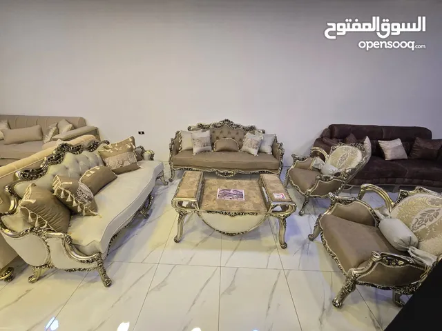 افخم وأروع الاطقم لنيو كلاسك اعلا تشطيب دهان بلويستر رخام اجنبي طاوله وسط هاند ميد