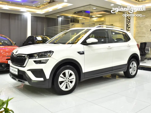 Skoda Kushaq ( 2023 Model ) in White Color GCC Specs