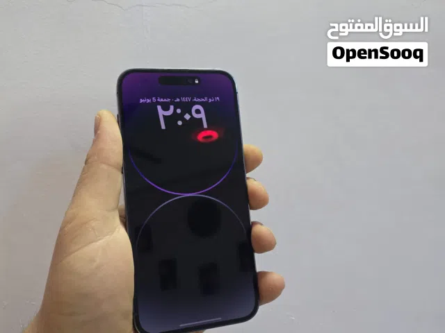 ايفون 14 برو ماكس شرق اوسط يعني دبل الشاشه مستعمله يعني تفصيخ والبطارية