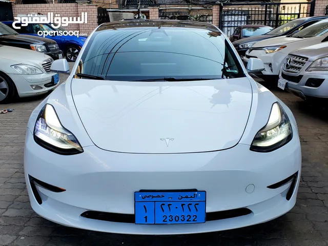 الوحيده في اليمن تسلا 3 لونج رينج كهربائيّة كامل موديل 2020 للبيع