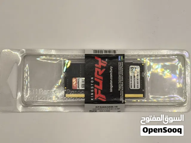 للبيع: Kingston FURY DDR5 16GB 4800MHz Laptop RAM