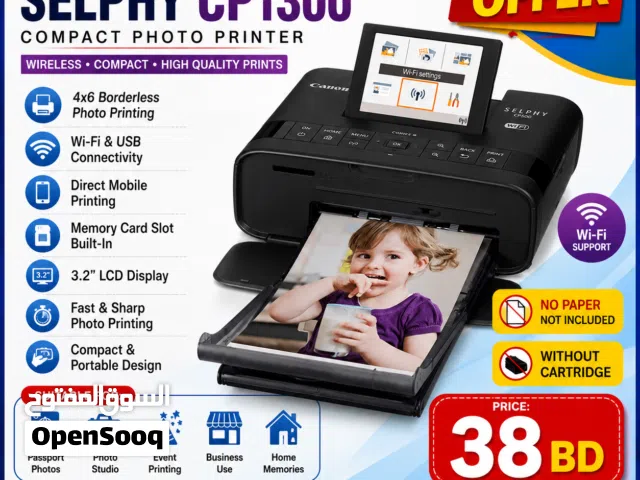 Canon SELPHY Photo Printer  - WiFi Copy  Print - Mobile Printing
