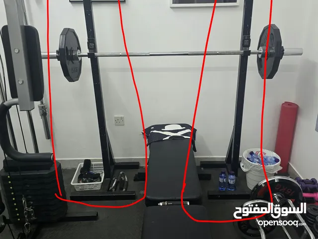 Squat rack. Cast Iron (heavy duty).