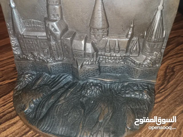 تحف ديكور نحاس وفضه و برواز و مزهريه و شمعدان انتيك و حجاره كريمه و عقيق و ساعه وزن كيلو شروه
