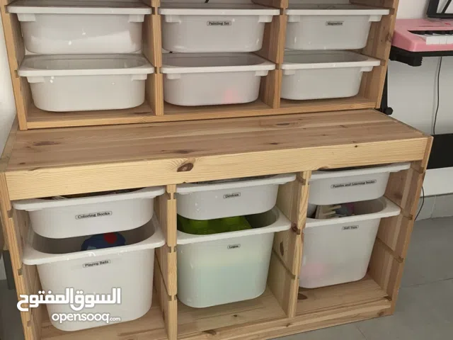 Kids wooden storage