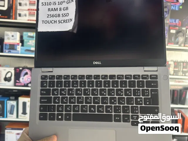 5 جيل عاشر Touch Screen رام 8 SSD 256 لابتوب مستعمل نظيف عرض محدود dell Latitude 5310 i5