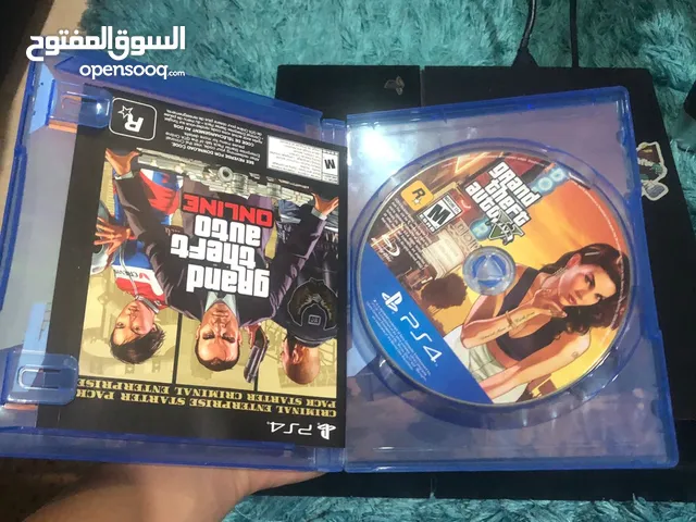 Ps4 with cd gta5 and play's account