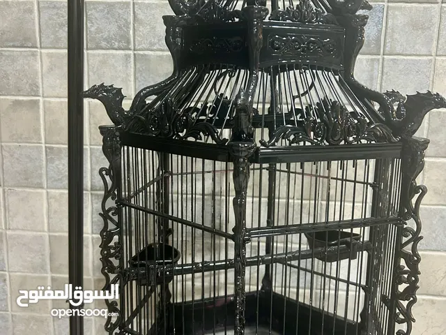 قفص طيور أسود