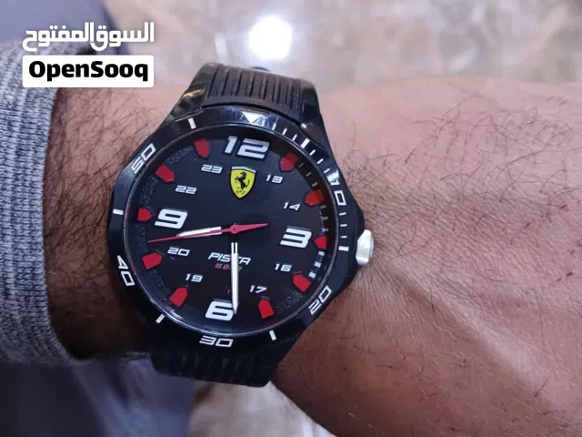 ساعة فيراري اصلية  بحالة الوكاله للبيع 25 نهائي