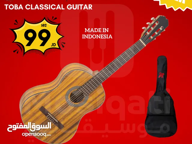 Admira Toba Classical Guitar جيتار اسباني صناعة اندونيسية مع شنطة