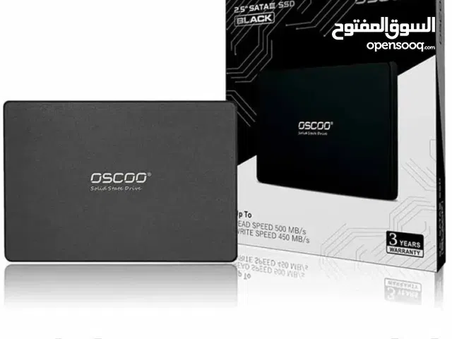 هارد دسك داخلي سريع 256GB OSCOO BLACK EDITION 3D NAND 15X SPEED DESKTOP - LAPTOP GAMING SSD 2.5 INCH