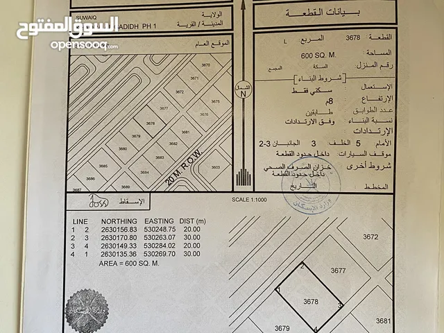 Residential Land for Sale in Al Batinah Suwaiq