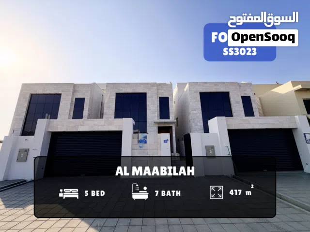 For Sale (HOT OFFER): Modern 5-Bedroom Villa Near Mall of Muscat in Al Maabilah  REF SS3023