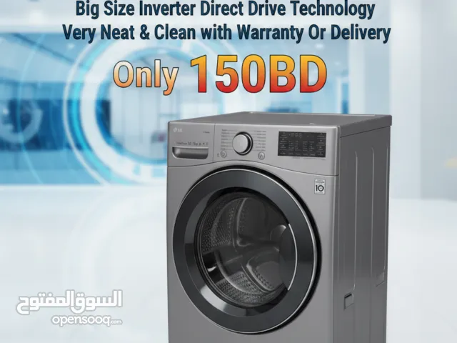 LG 18/10KG Front Load Used Washing Machine Big Size Inverter Technology With Warranty Only 150BD