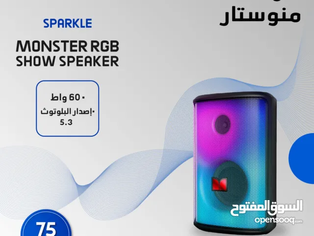 Monster Sparkle MS22119 – سماعة بلوتوث بإضاءة RGB مذهلة وصوت MONSTER القوي