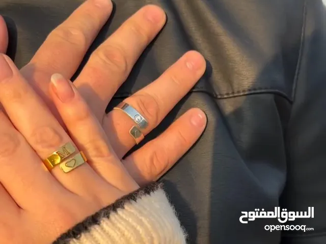 خاتم ذكرى أبدية هدية شخصية للجنسين مع إمكانية الحفر
