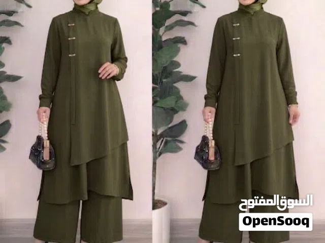 طقم ستاتي قطعتين فري سايز