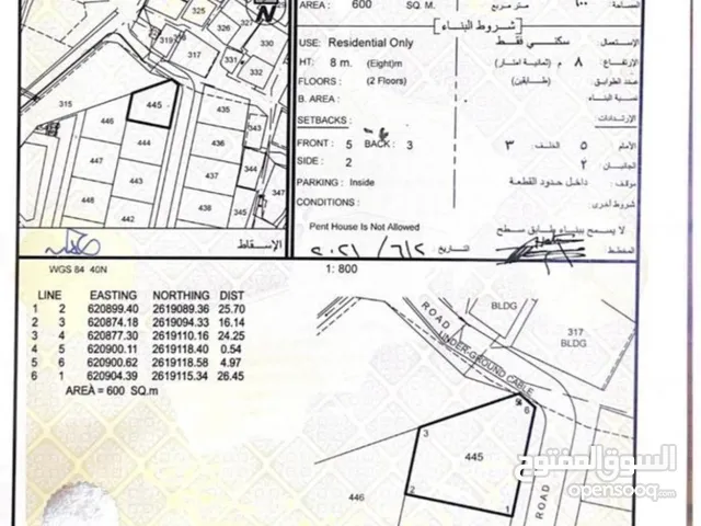 ارض سكنيه السيب الشخر ب43 الف للشاري الجاد فقط موقع حلو