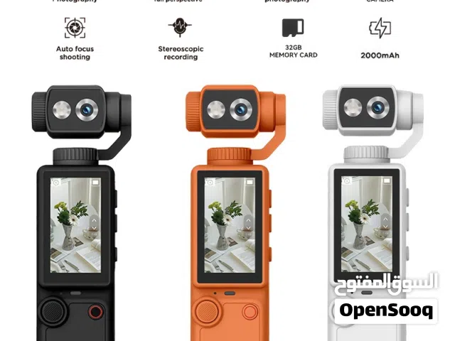 Q-8 4K Ultra HD Pocket Vlogging Camera with 1-Inch 4K/120fps Video, 3-Axis Stabilisation