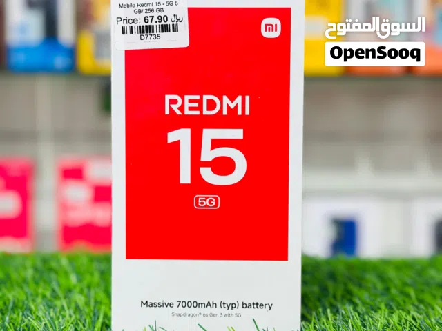 Xiaomi Redmi 15 5G 256GB 8GB RAM Titan Grey Dual Sim Smartphone