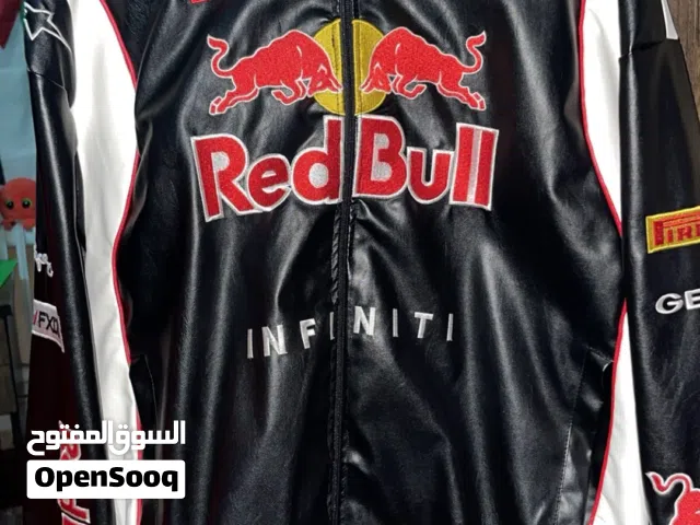 جكيت رد بول جلد اصلي