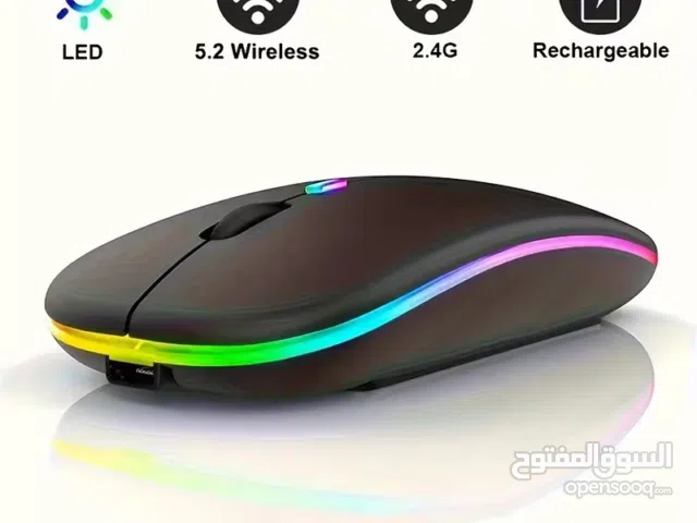 Souris sans fil rétroéclairée LED rechargeable