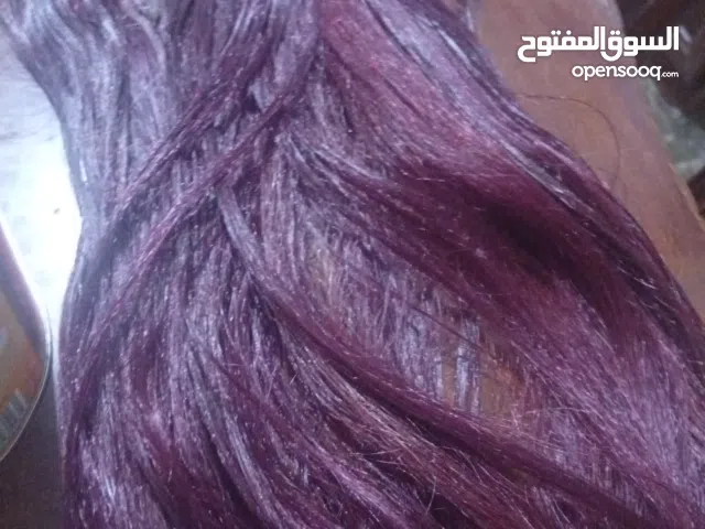 للبيع طقم هيرتوك لون خمري/عنّابي جميل جدًا طويل وكثيف عدد 4قطع استخدام خفيف جدًا (4 أيام فقط)