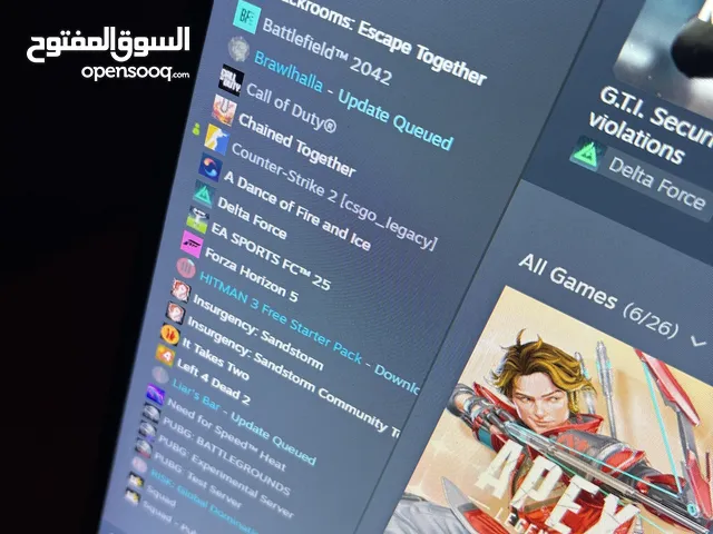 معالج i5 12 كرت شاشة rtx3060 Ram 32 مساحة 1.512  مع شاشة solid لف  مع ماوس اتارك شارك الغني عن تعريف