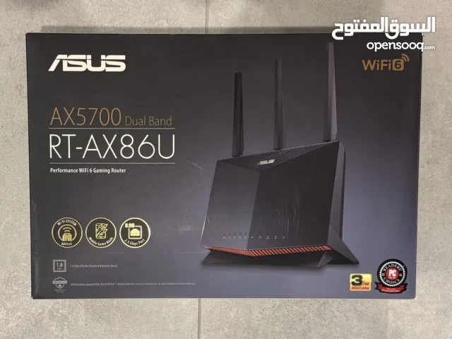 ASUS RT-AX86U WiFi 6 Gaming Router (Lightly Used/استعمال خفيف) راوتر أسوس قيمنق واي فاي 6