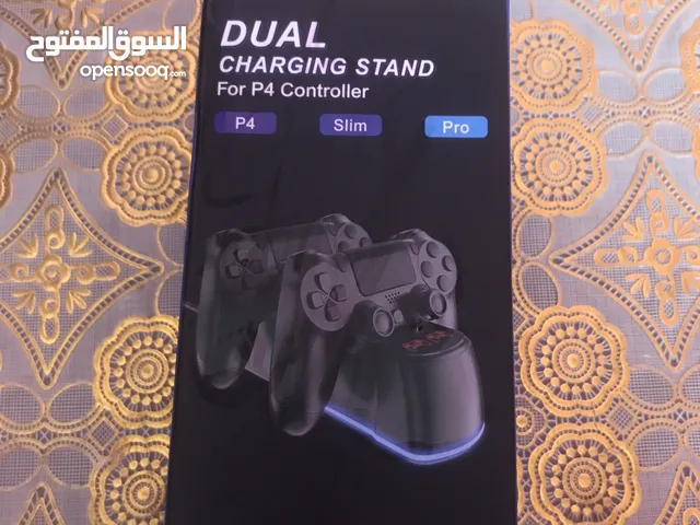 جهاز قاعدة شحن اذرع PS4 يدعم جميع اصدارات الجهاز + ساعة ذكية