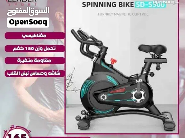 جهاز spinning bike هابي جيم ثقيل مغناطيسي يحمل وزن 150 كغم شاشه توضح جميع المعلومات مقاومه متغيره