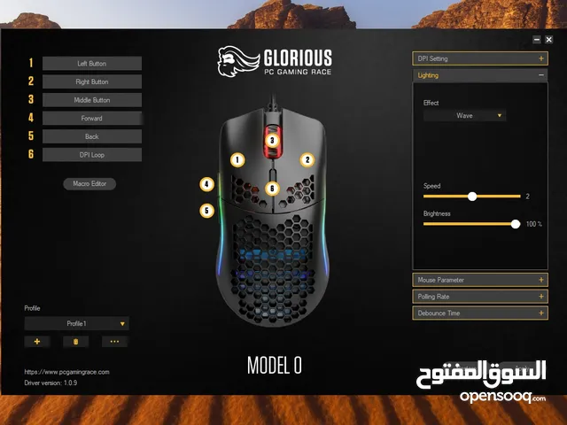 Glorious Model O (Wired Gaming Mouse) with box