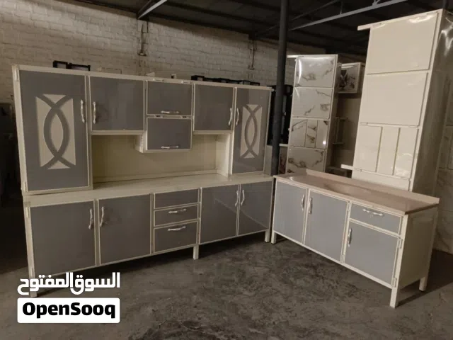 كاونتر وملحق المنيوم مترين ونص وسنك مترونص مرمر