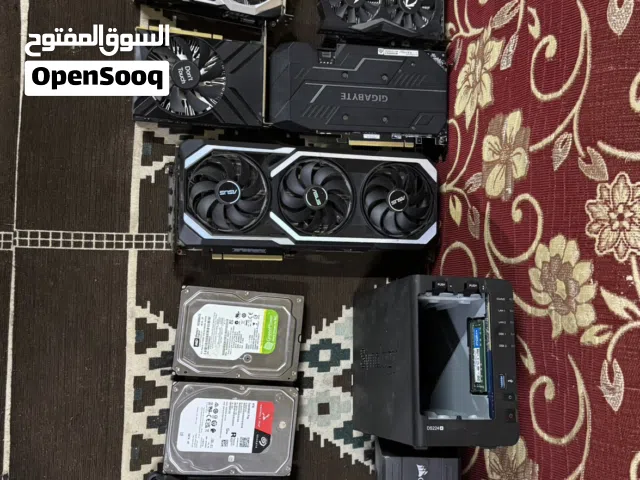 كروت شاشه وا هردات 8 TB.  متوفر RTX 3070 RTX 1660 S RTX 1660 RTX 1650 Ti RTX 1650 GTX 1050 Ti