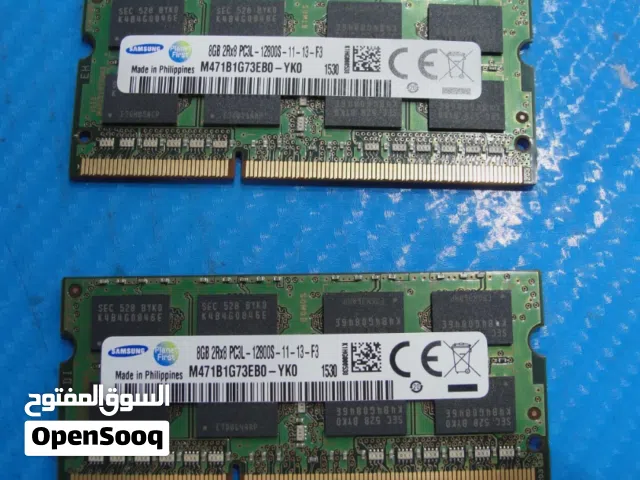 ذاكرة لابتوب SAMSUNG DDR3L 16GB (8GB*2) 1600MHZ