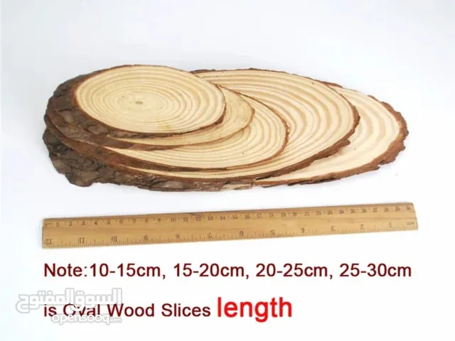 قطع خشب بيضوي 4 قطع للرسم و الاعمال اليدوية