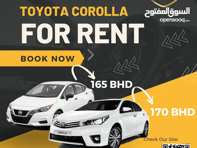 Nissan Sunny/ Toyota Corolla For rent